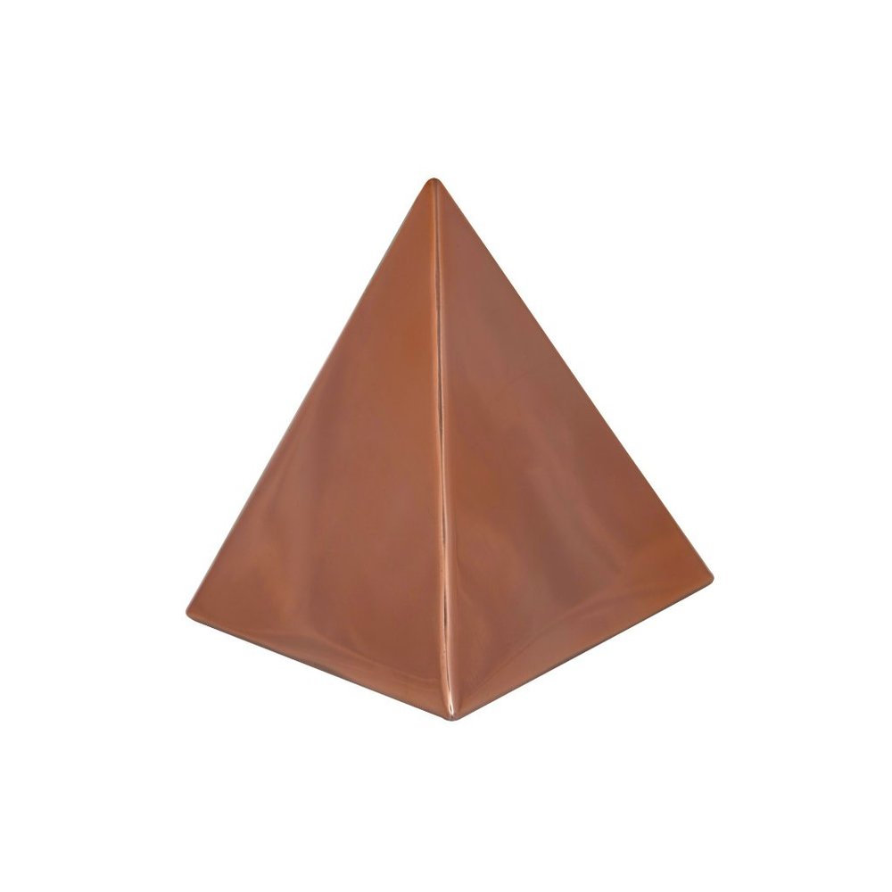 Pyramid Table Mirror Ornament in Rose Gold Finish - Picture 5 of 5